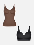 Sujetador push-up sin costuras MyCurve + camiseta moldeadora