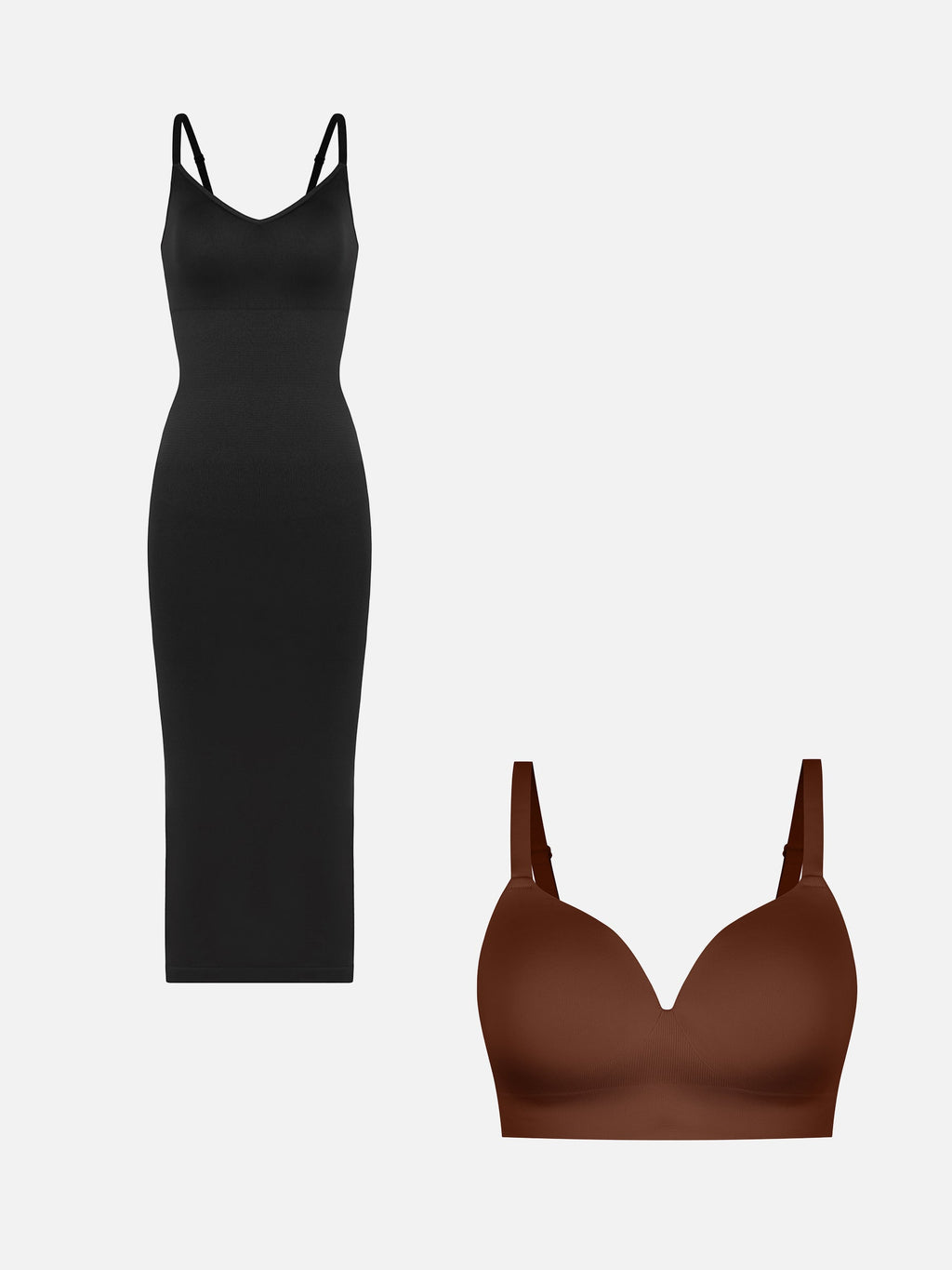 Robe gainante sans coutures MyCurve + soutien-gorge push-up sans coutures
