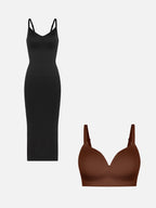Robe gainante sans coutures MyCurve + soutien-gorge push-up sans coutures