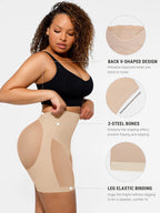 Conjunto de body y pantalones cortos de malla con control de abdomen MyCurve