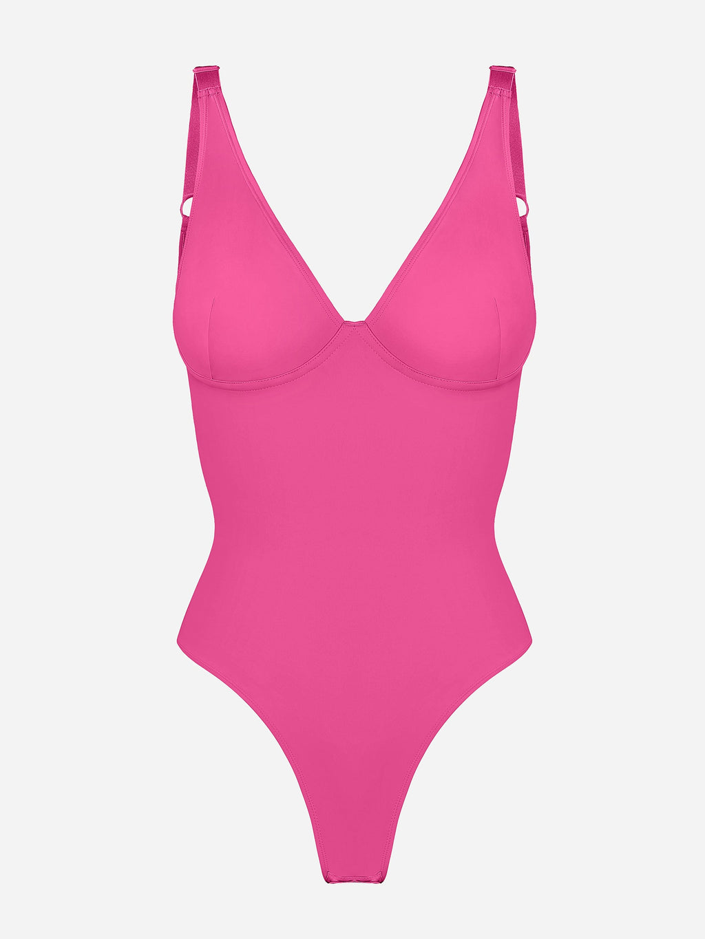 MyCurve Deep V Neck Tummy Control Shapewear Bodysuit