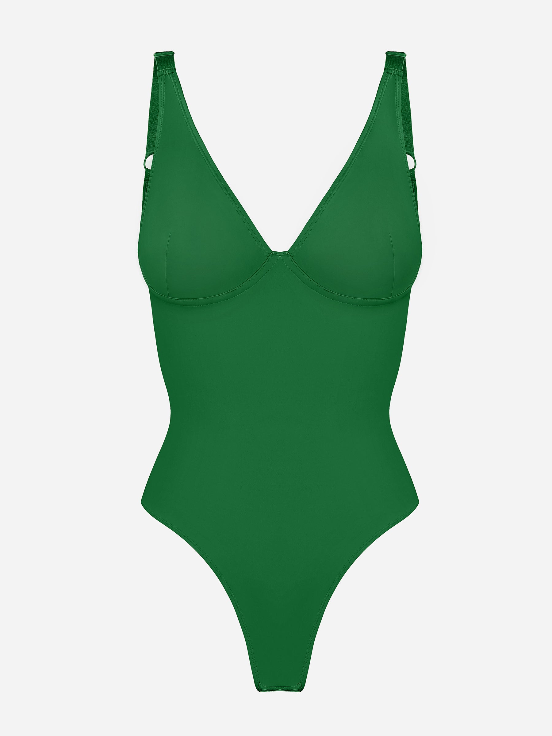 MyCurve Deep V Neck Tummy Control Shapewear Bodysuit