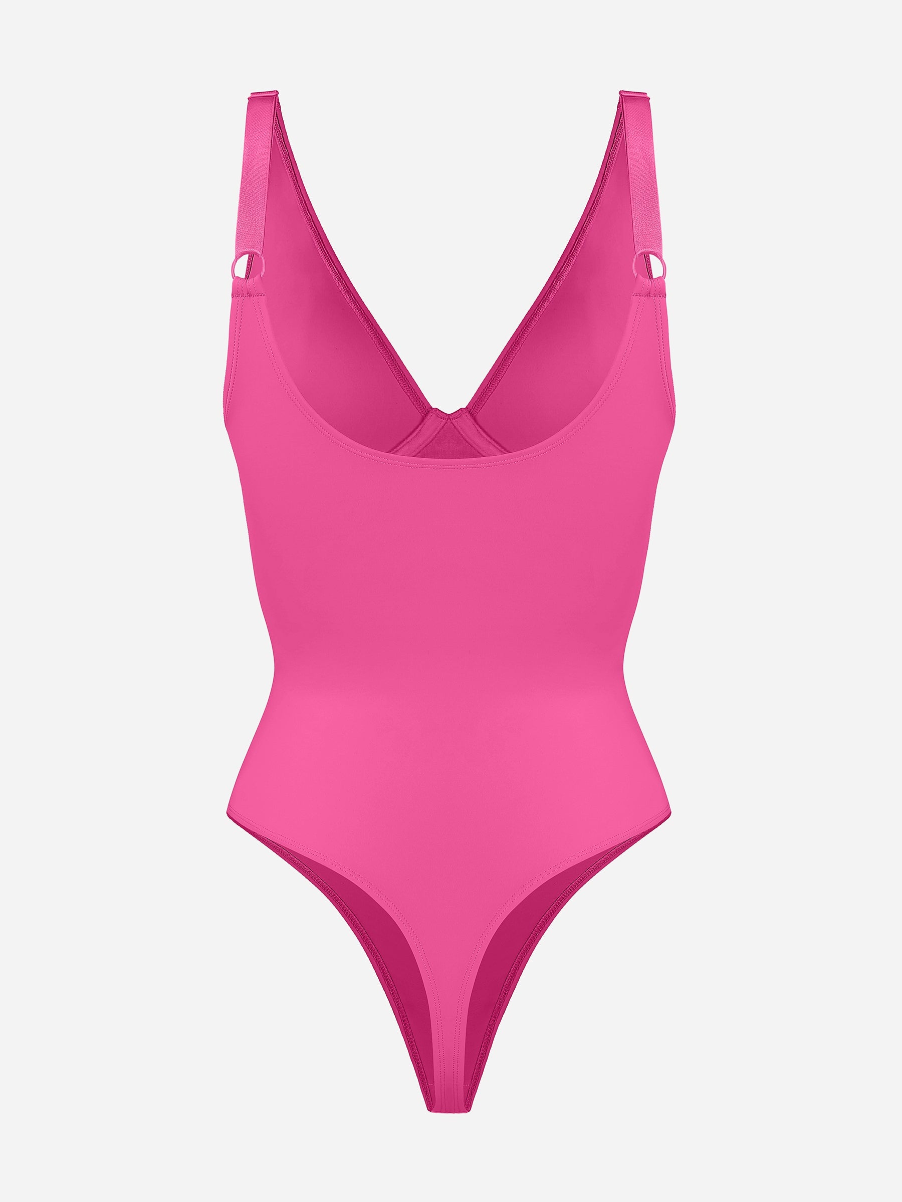 MyCurve Deep V Neck Tummy Control Shapewear Bodysuit