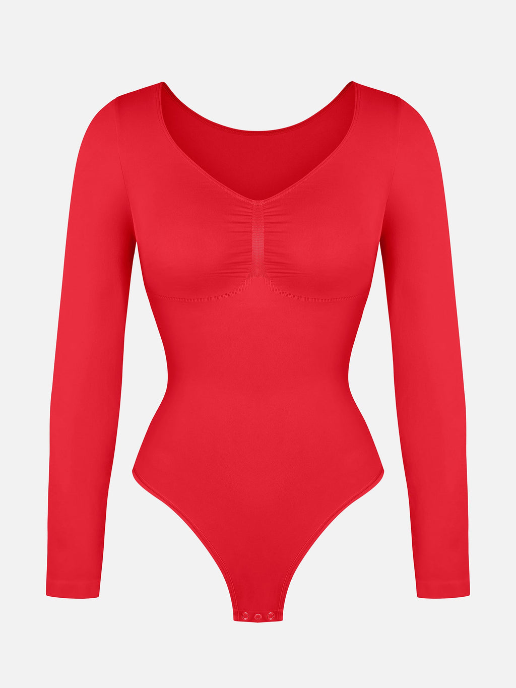 MyCurve Seamless Long Sleeve Tummy Control Thong Bodysuit