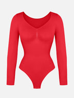 MyCurve Seamless Long Sleeve Tummy Control Thong Bodysuit