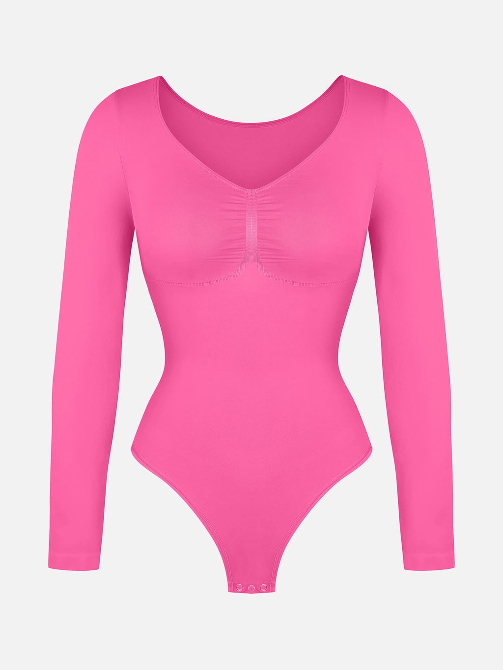 MyCurve Seamless Long Sleeve Tummy Control Thong Bodysuit