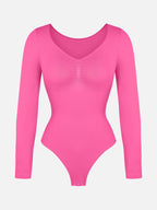 MyCurve Seamless Long Sleeve Tummy Control Thong Bodysuit