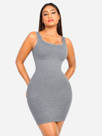 MyCurve Seamless Square Neck Shaping Dress