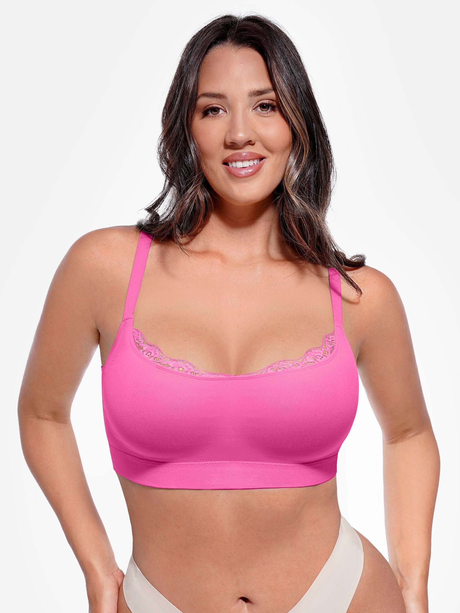 MyCurve No Underwire Seamless Lace Everyday Bra