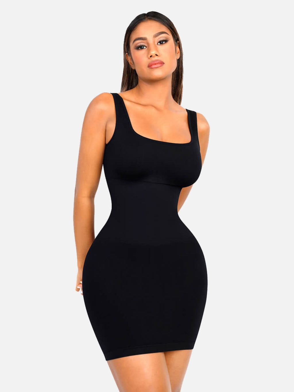 MyCurve Seamless Square Neck Shaping Dress