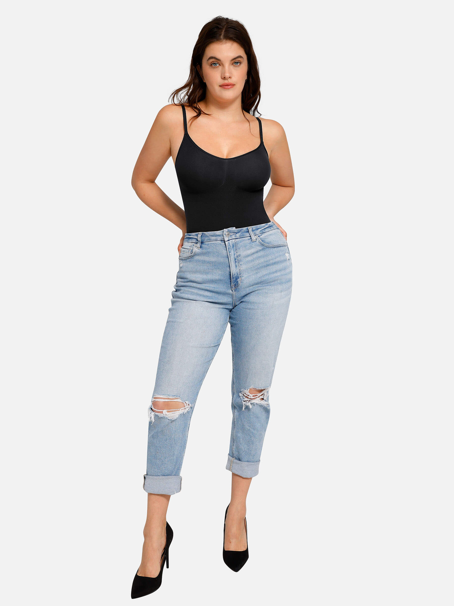 MyCurve Everyday Wear Seamless Thong Bodysuit