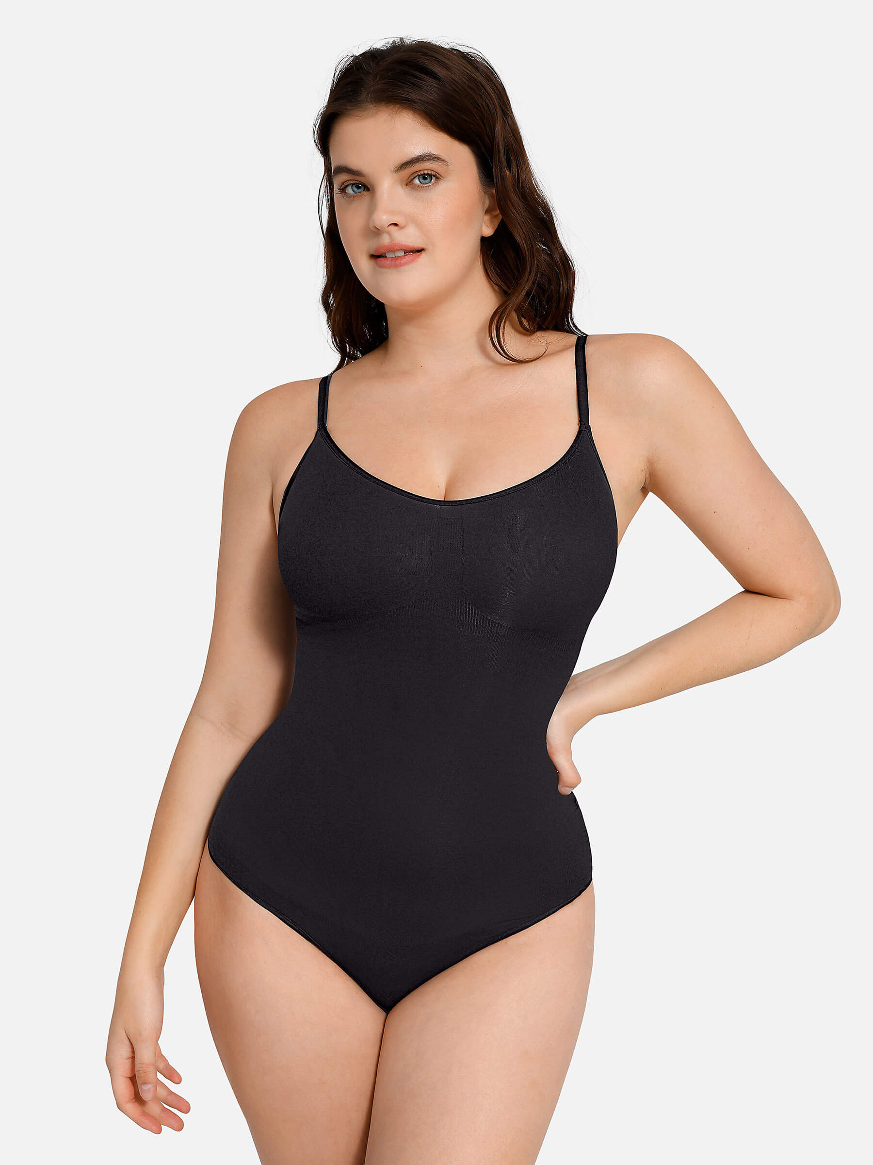 MyCurve Everyday Wear Seamless Thong Bodysuit
