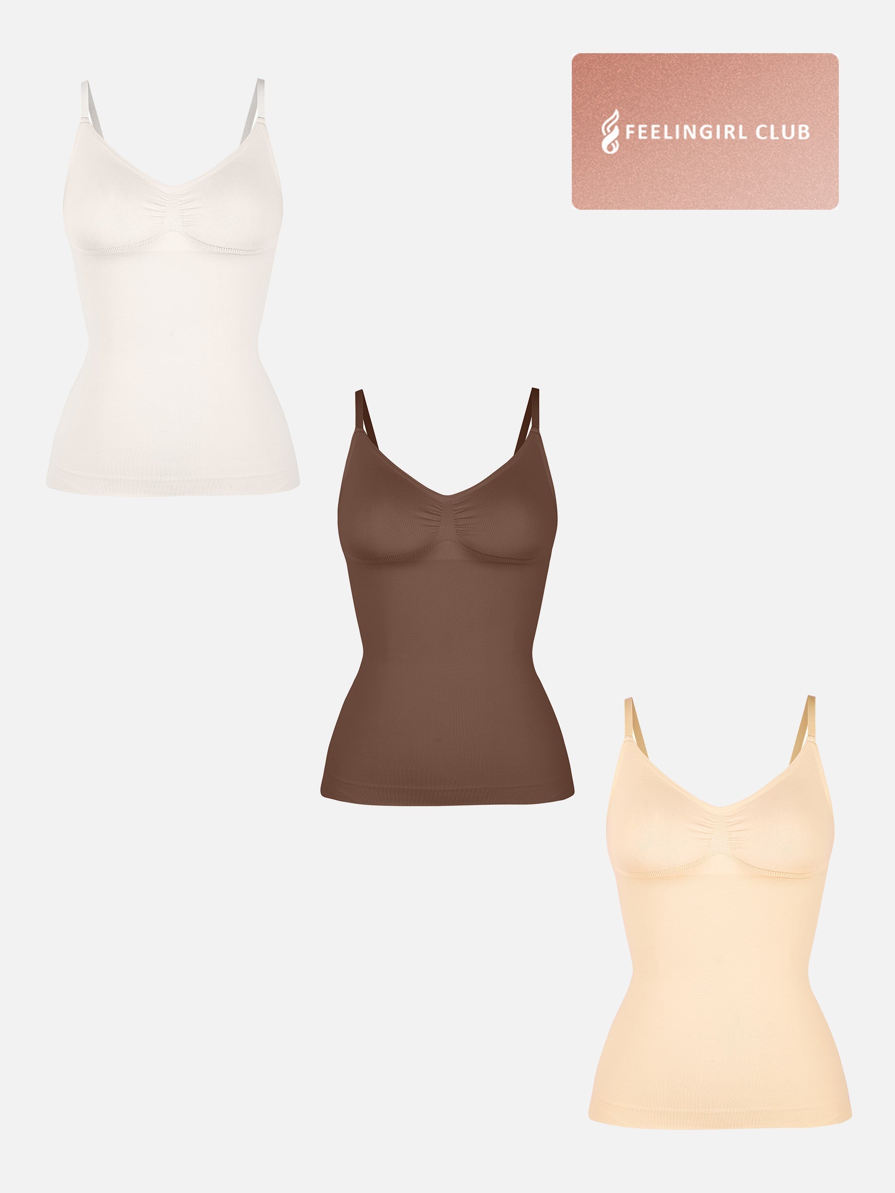 MyCurve 3-Pack Bust Support and Waist Control Shape Tank Top Bundle