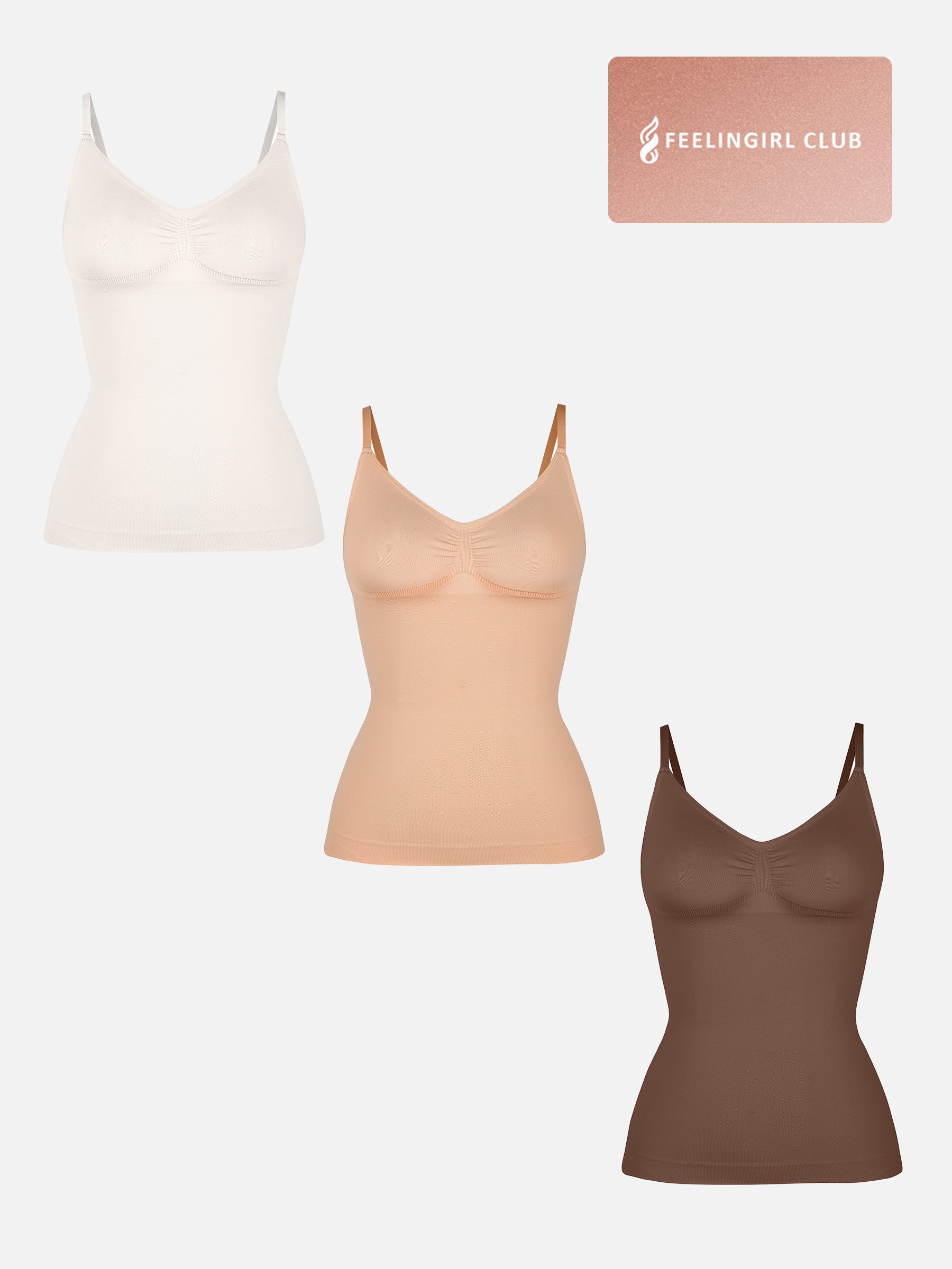 MyCurve 3-Pack Bust Support and Waist Control Shape Tank Top Bundle