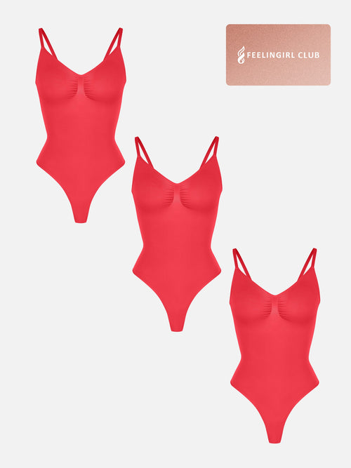 Conjunto de 3 bodies sin costuras con control de abdomen MyCurve