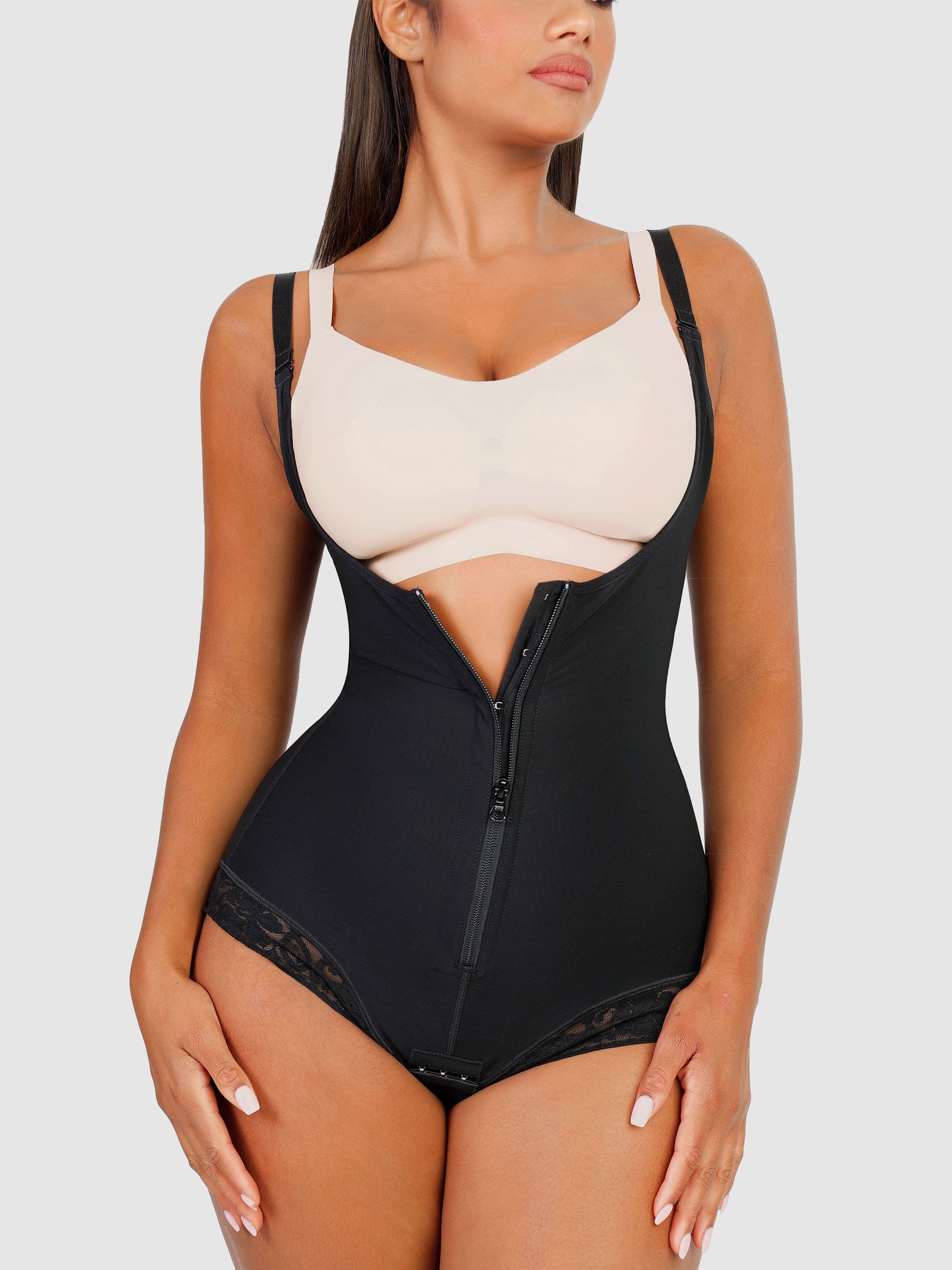 MyCurve Adjustable U-Plunge Front Zipper Shapewear