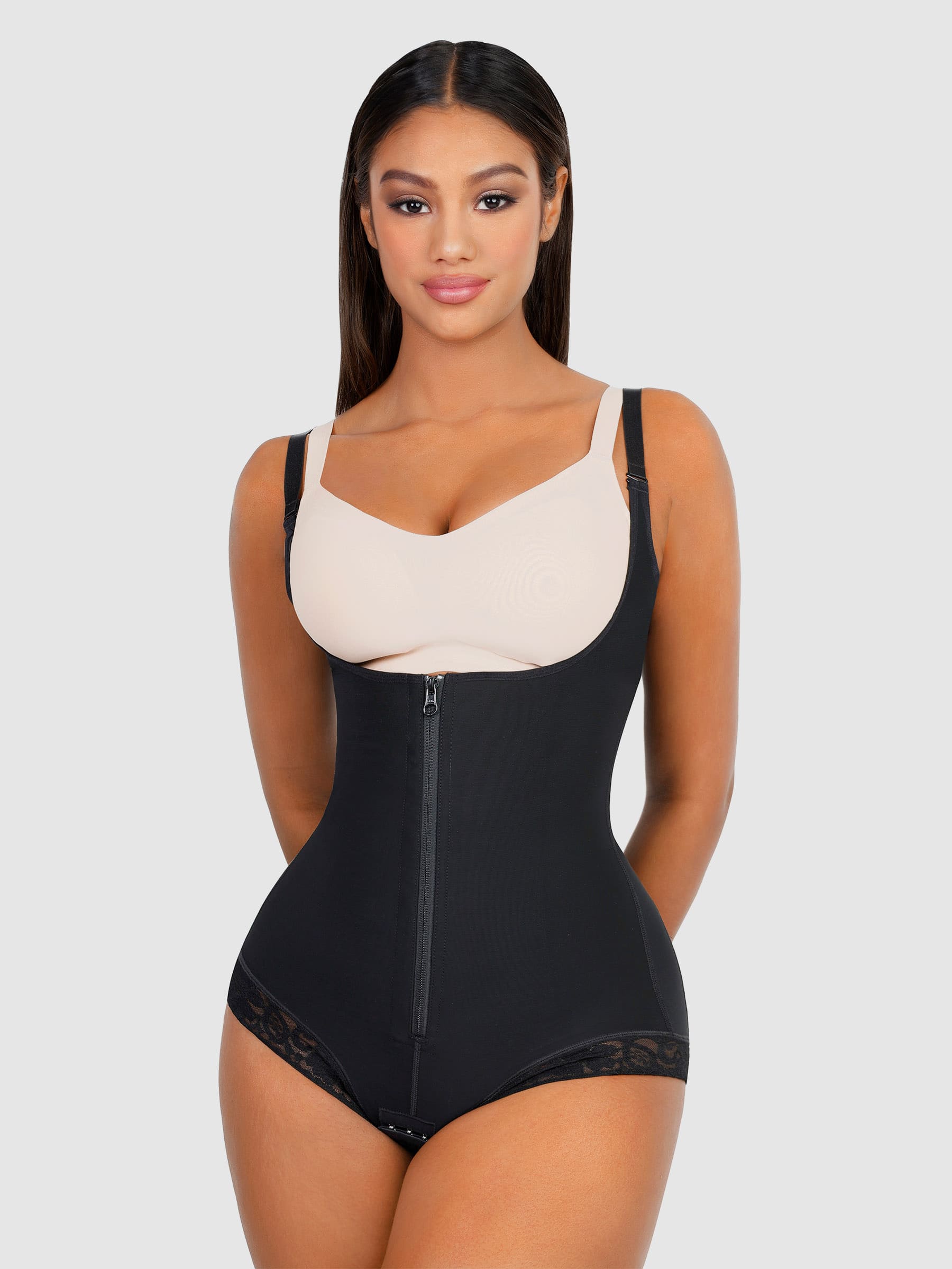MyCurve Adjustable U-Plunge Front Zipper Shapewear
