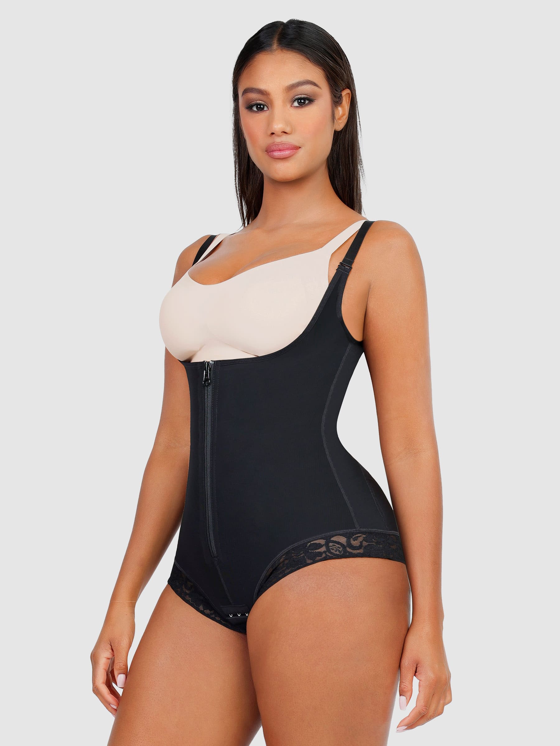 MyCurve Adjustable U-Plunge Front Zipper Shapewear