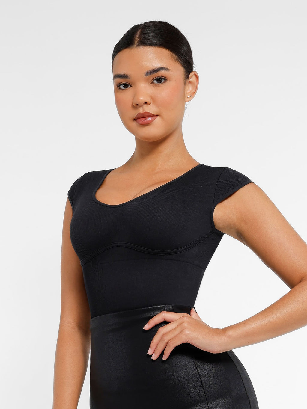MyCurve Bodysuit Tummy Control Shapewear Body Shaper Jumpsuit Top Going Out Shirt