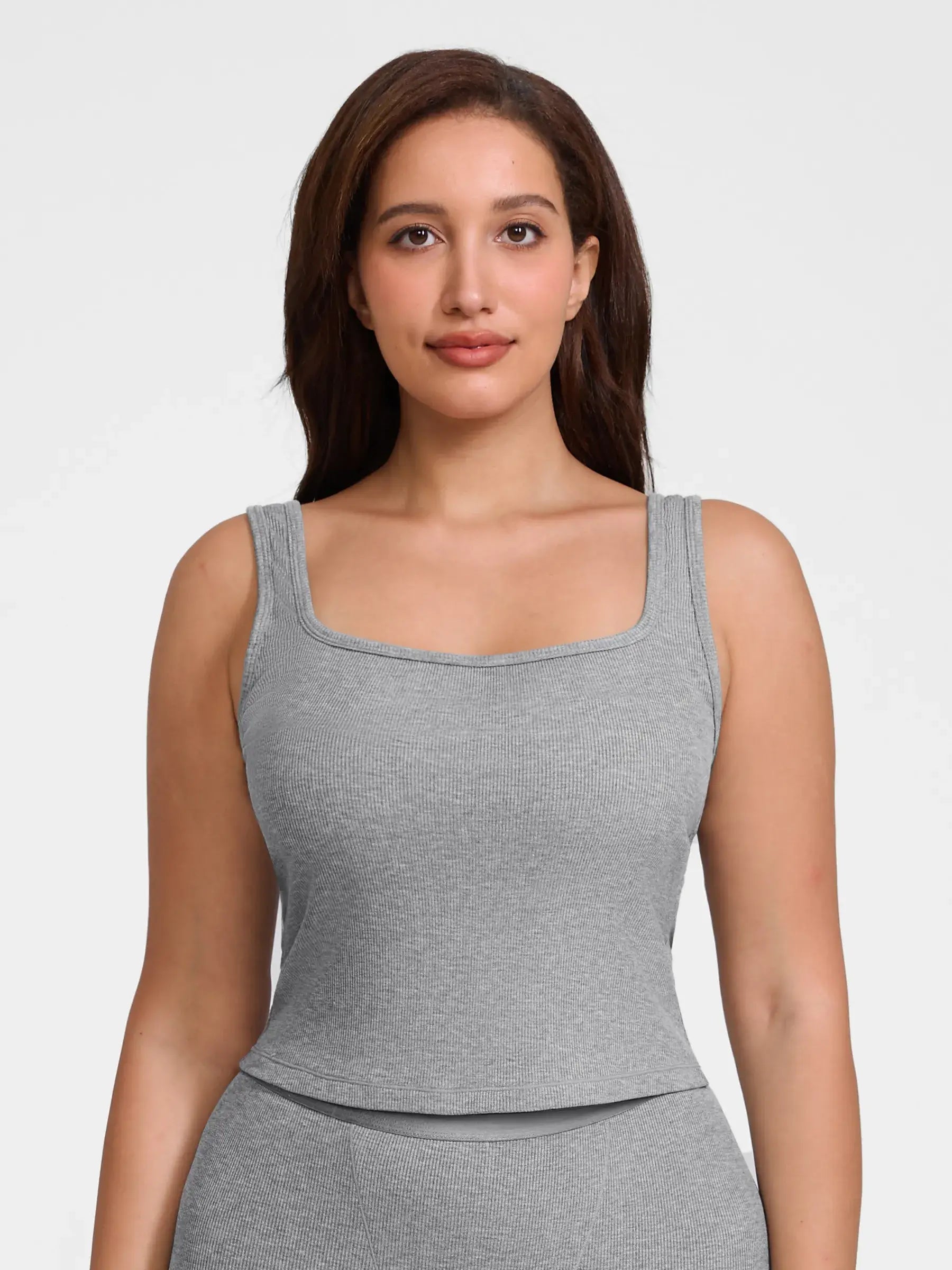 MyCurve Breathable Ribbed Sleeveless Tank Top