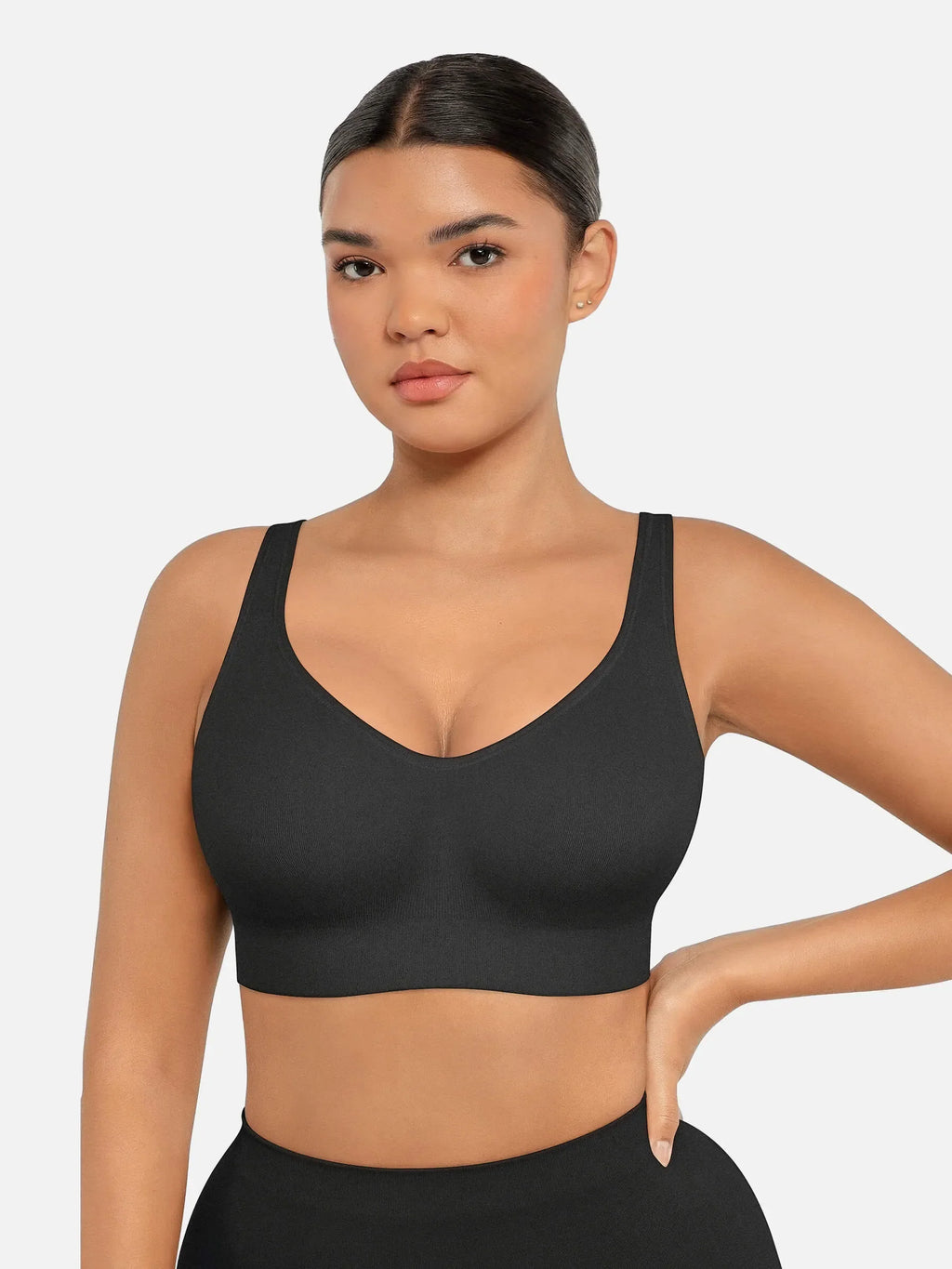 MyCurve Built-in Soft Cups Full Coverage Wireless Bra