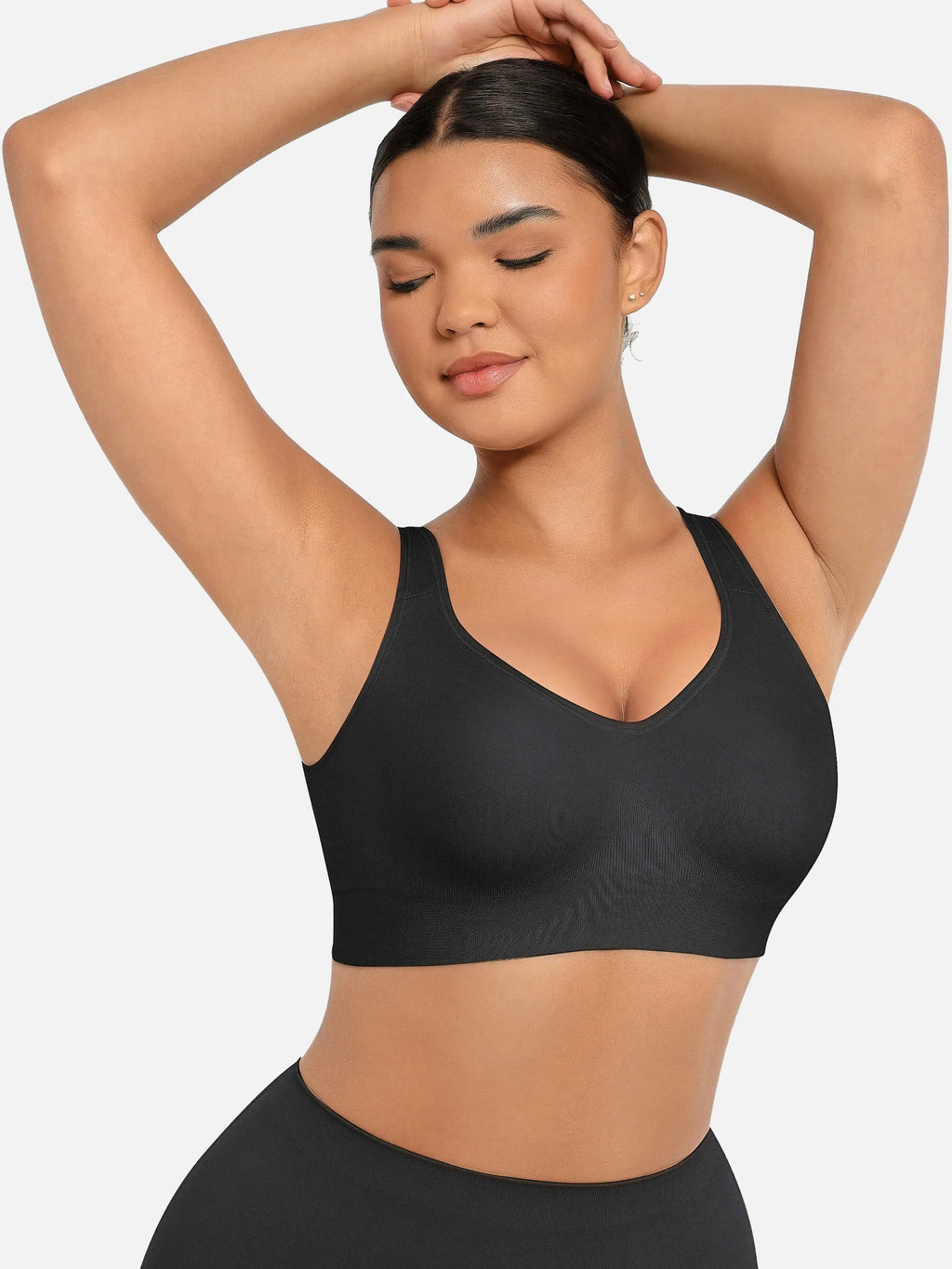 MyCurve Built-in Soft Cups Full Coverage Wireless Bra