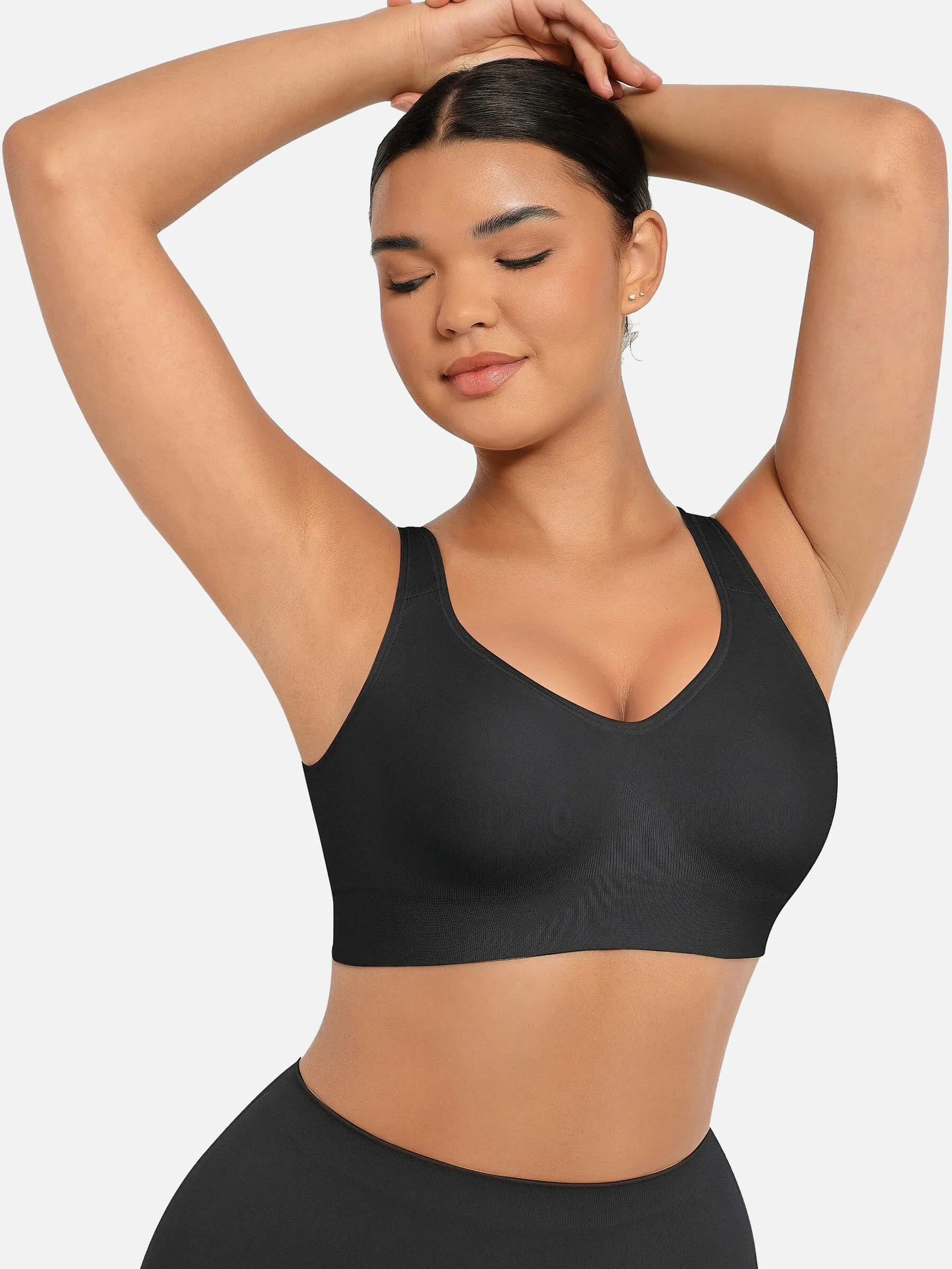 MyCurve Built-in Soft Cups Full Coverage Wireless Bra