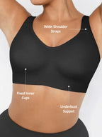 MyCurve Built-in Soft Cups Full Coverage Wireless Bra