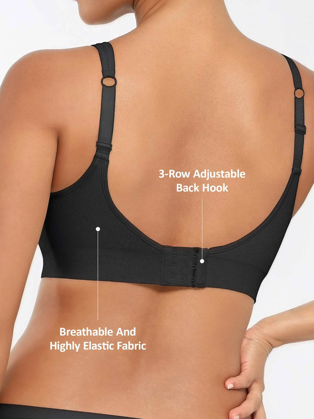 MyCurve Built-in Soft Cups Full Coverage Wireless Bra