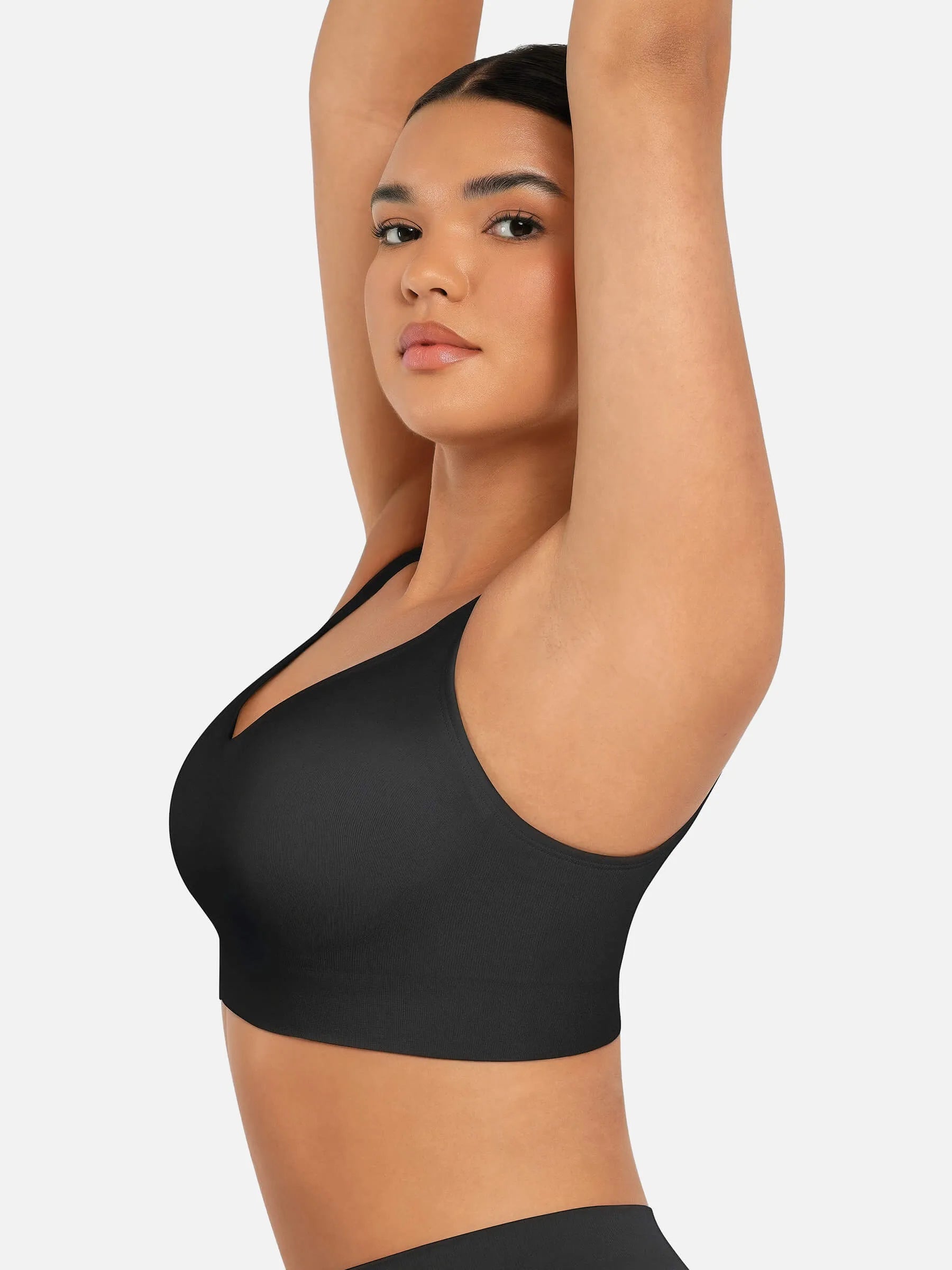 MyCurve Built-in Soft Cups Full Coverage Wireless Bra