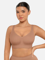 MyCurve Built-in Soft Cups Full Coverage Wireless Bra