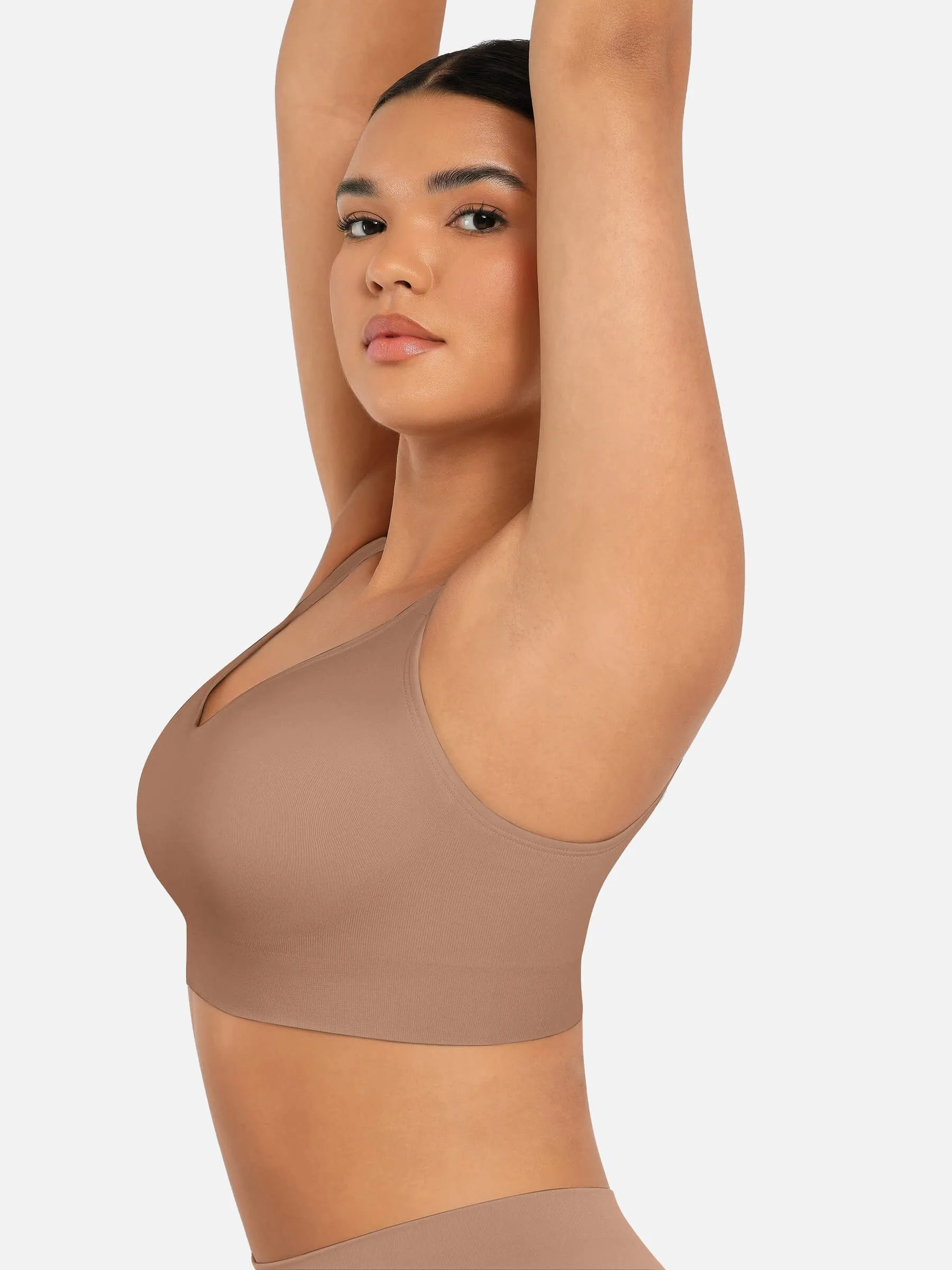 MyCurve Built-in Soft Cups Full Coverage Wireless Bra