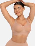 MyCurve Built-in Soft Cups Full Coverage Wireless Bra