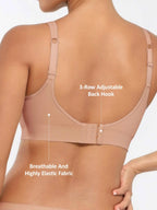 MyCurve Built-in Soft Cups Full Coverage Wireless Bra