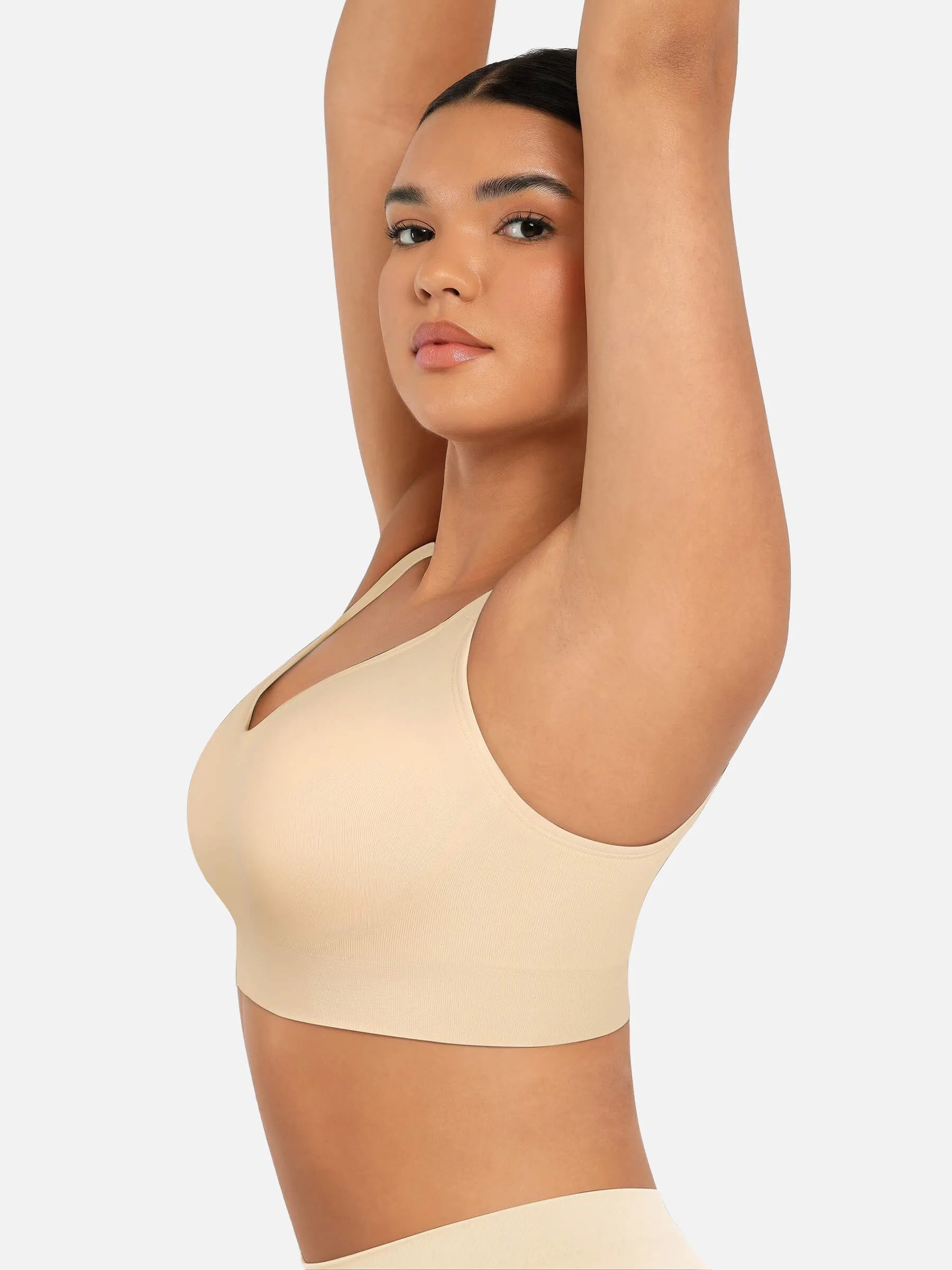 MyCurve Built-in Soft Cups Full Coverage Wireless Bra