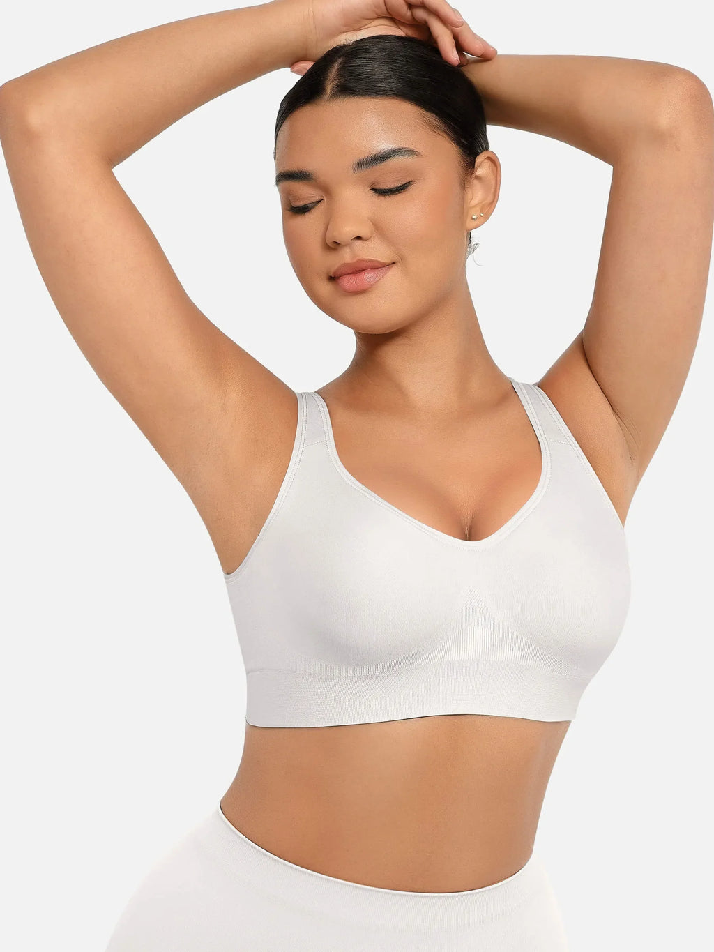 MyCurve Built-in Soft Cups Full Coverage Wireless Bra