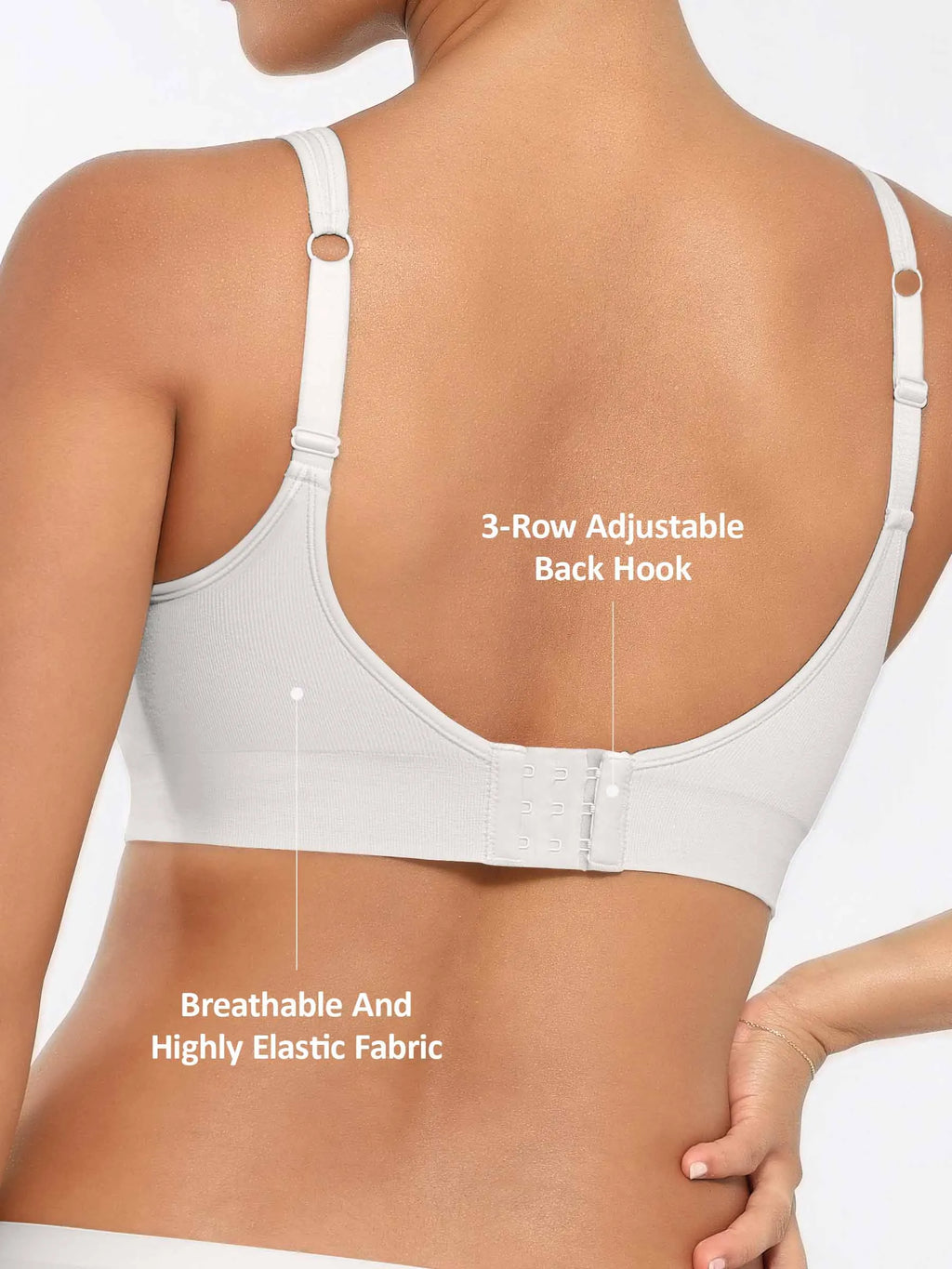 MyCurve Built-in Soft Cups Full Coverage Wireless Bra