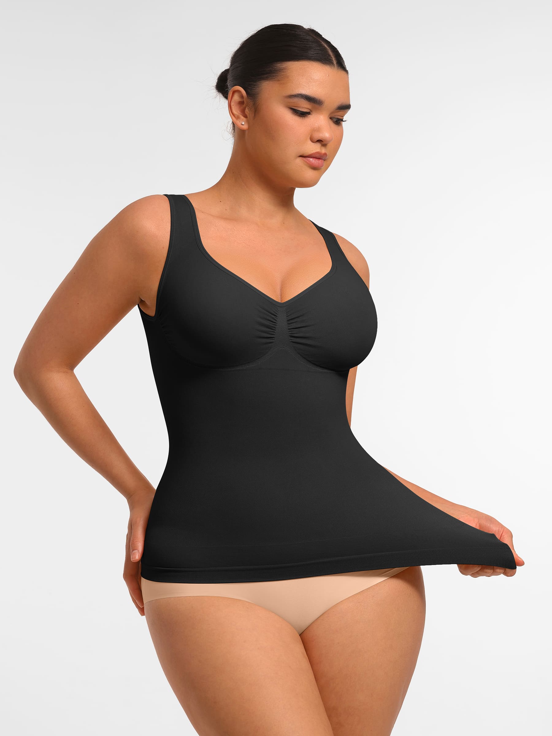 MyCurve Bust Support Waist and Abdomen Control Shape  Wide Straps Tank Top