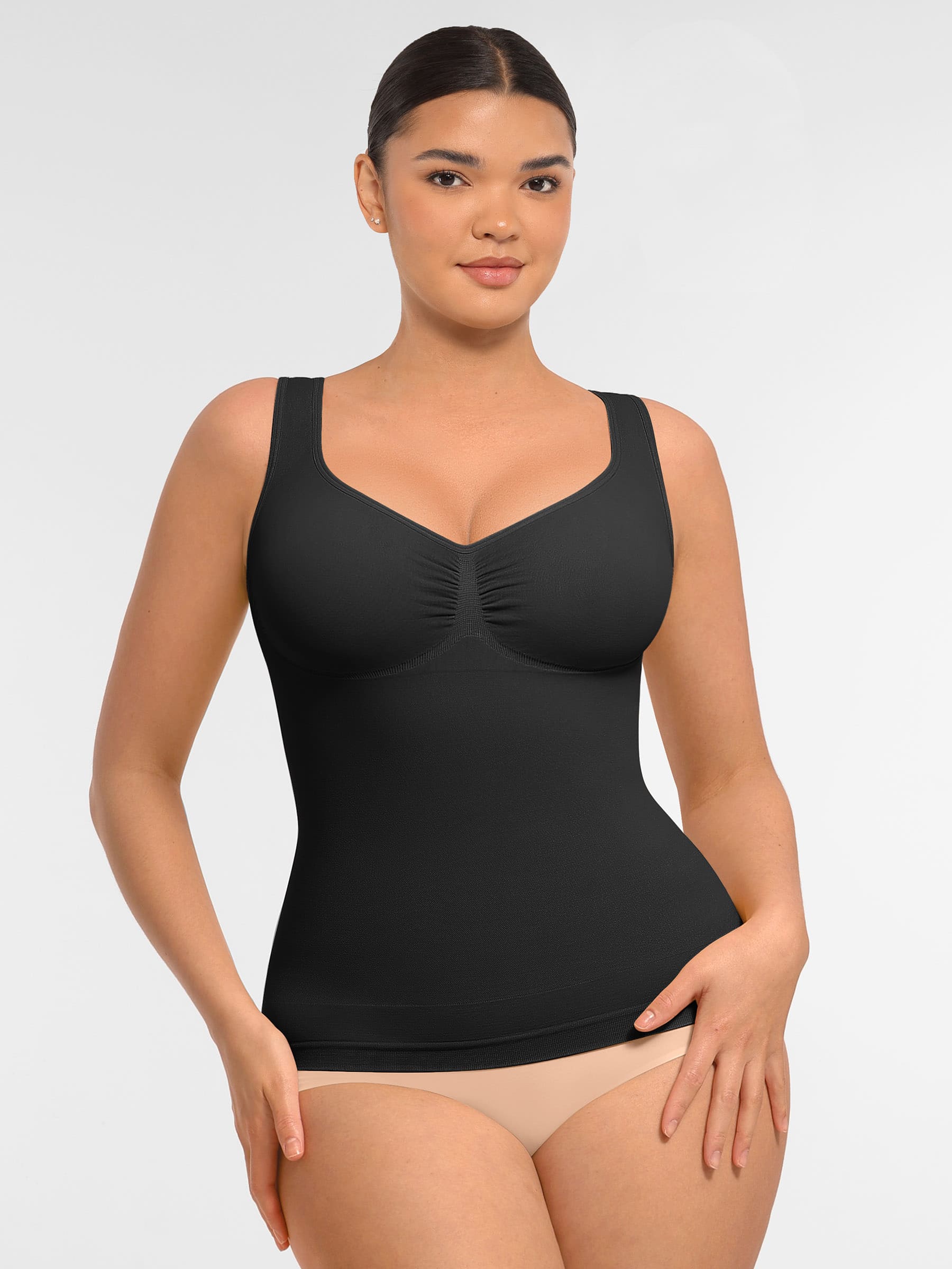 MyCurve Bust Support Waist and Abdomen Control Shape  Wide Straps Tank Top