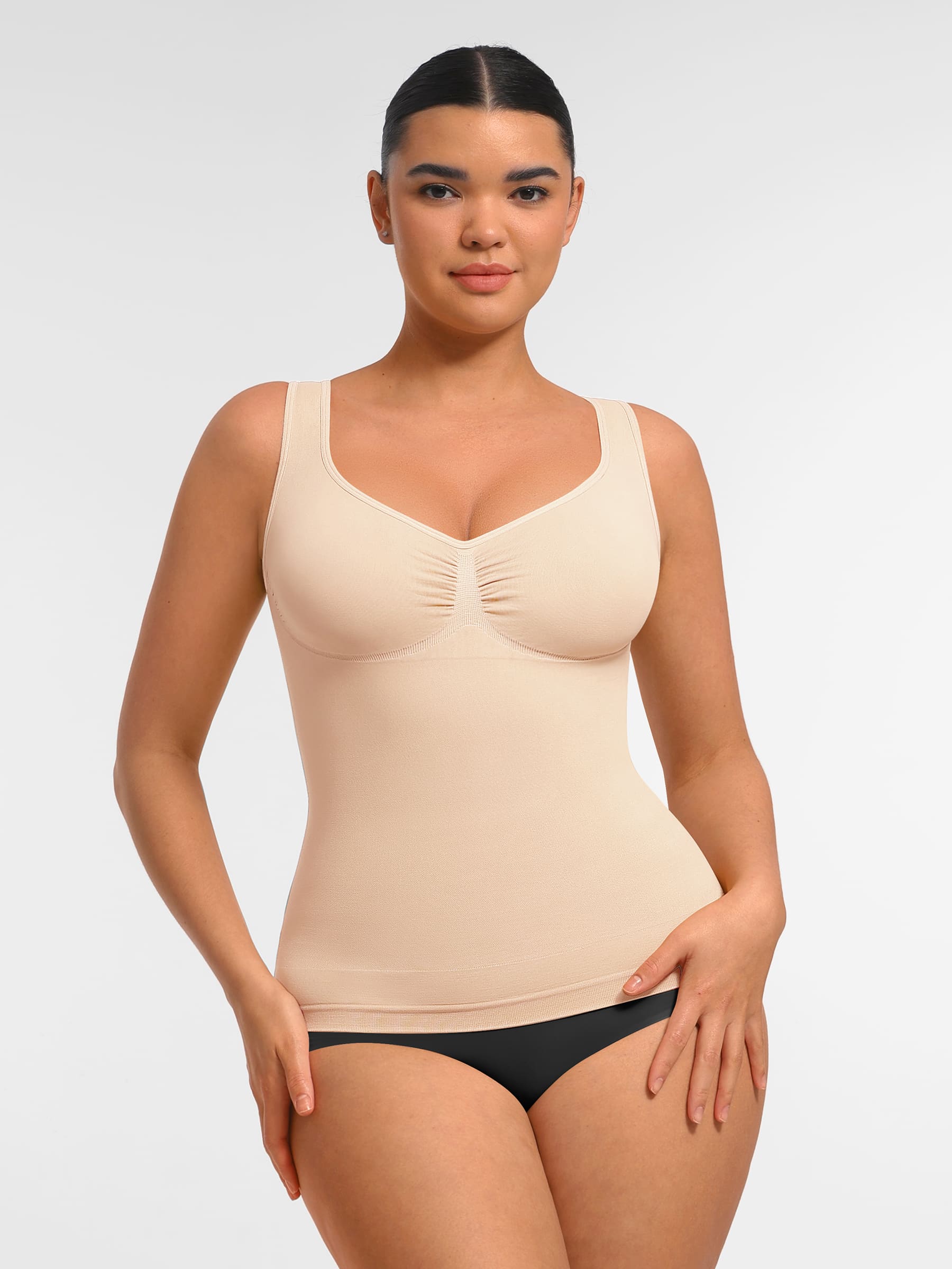 MyCurve Bust Support Waist and Abdomen Control Shape  Wide Straps Tank Top