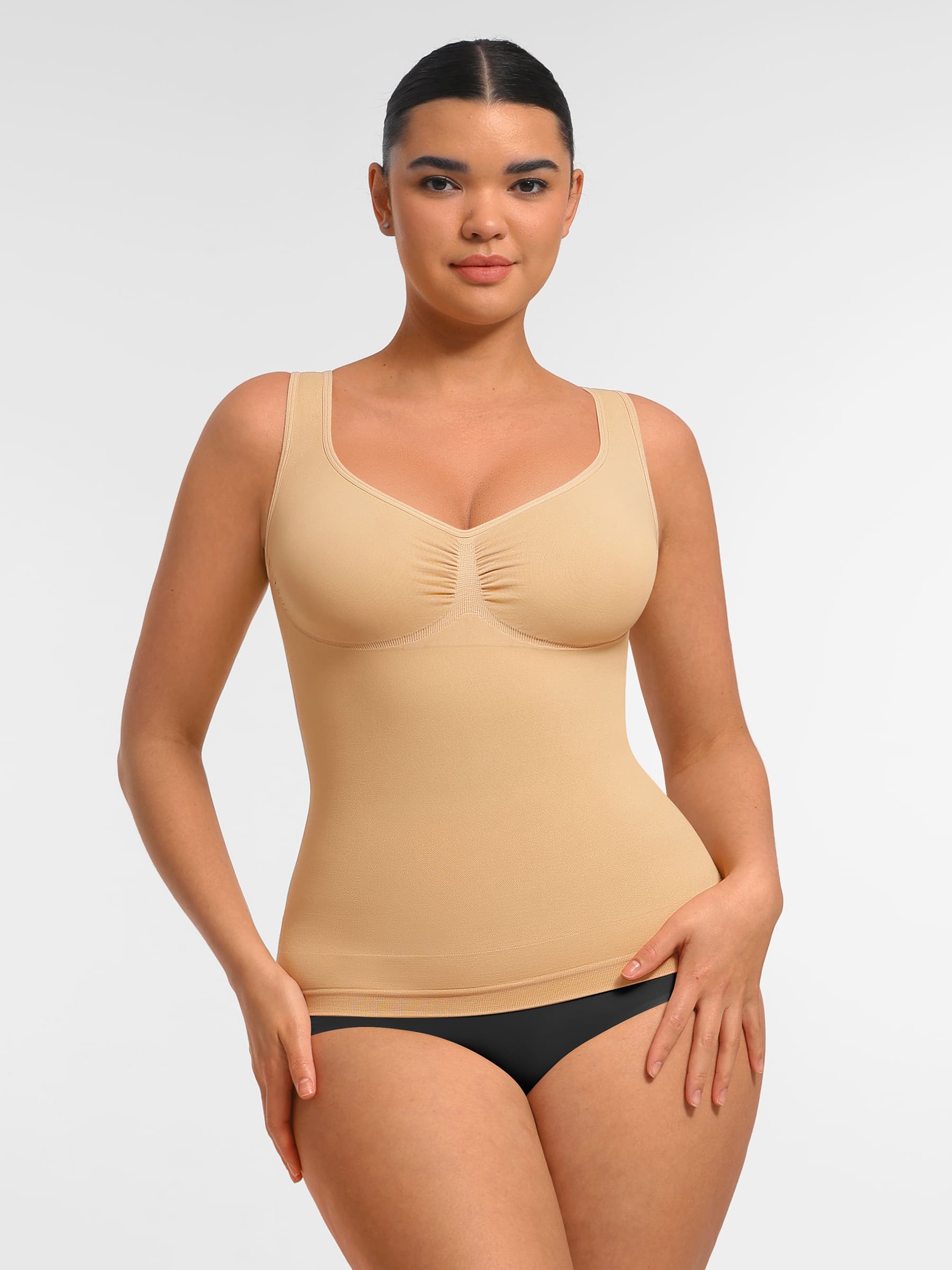 MyCurve Bust Support Waist and Abdomen Control Shape  Wide Straps Tank Top