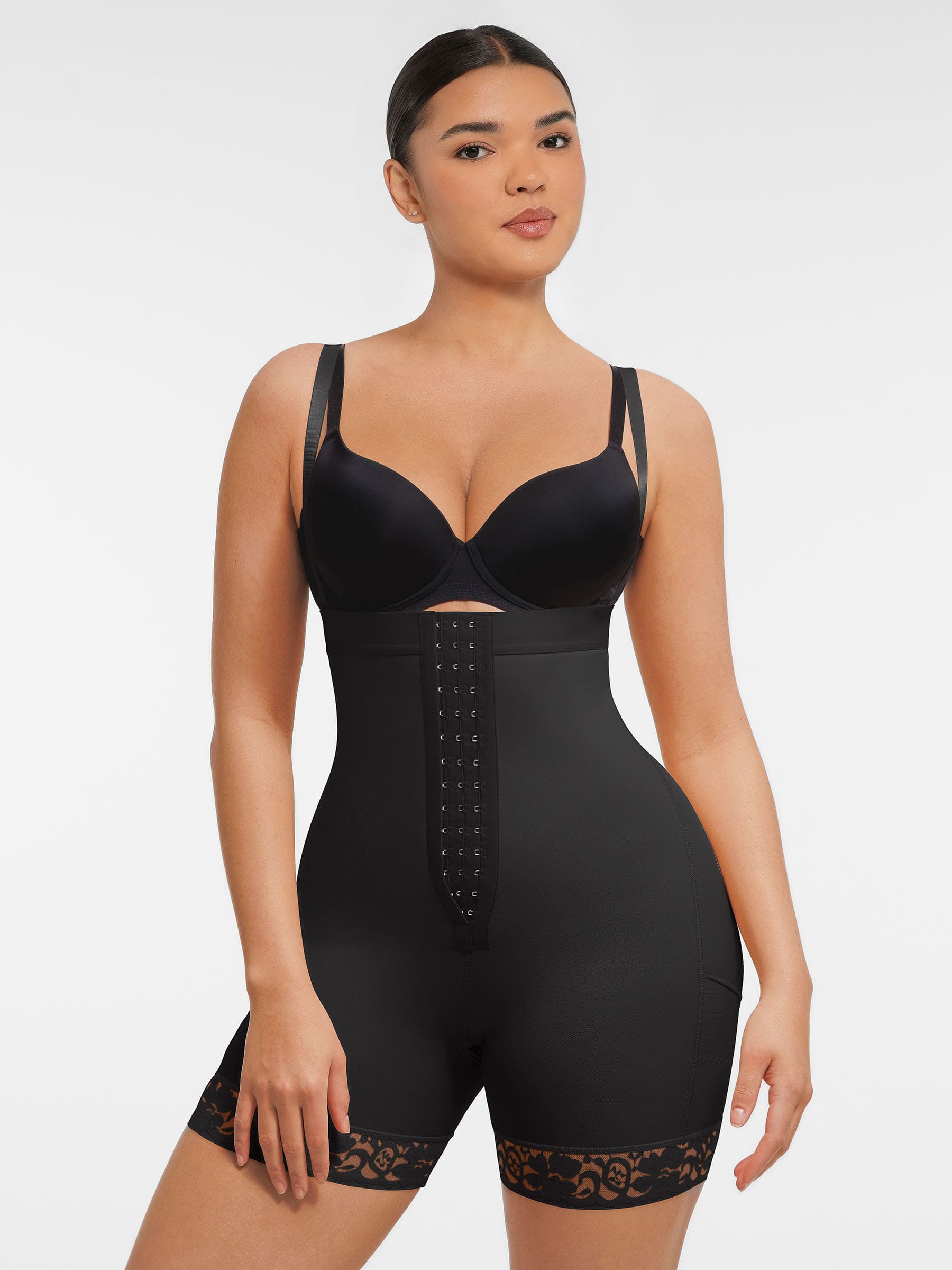 MyCurve Butt Lifting Body Shaper with Zip Crotch Smooth Tummy Control