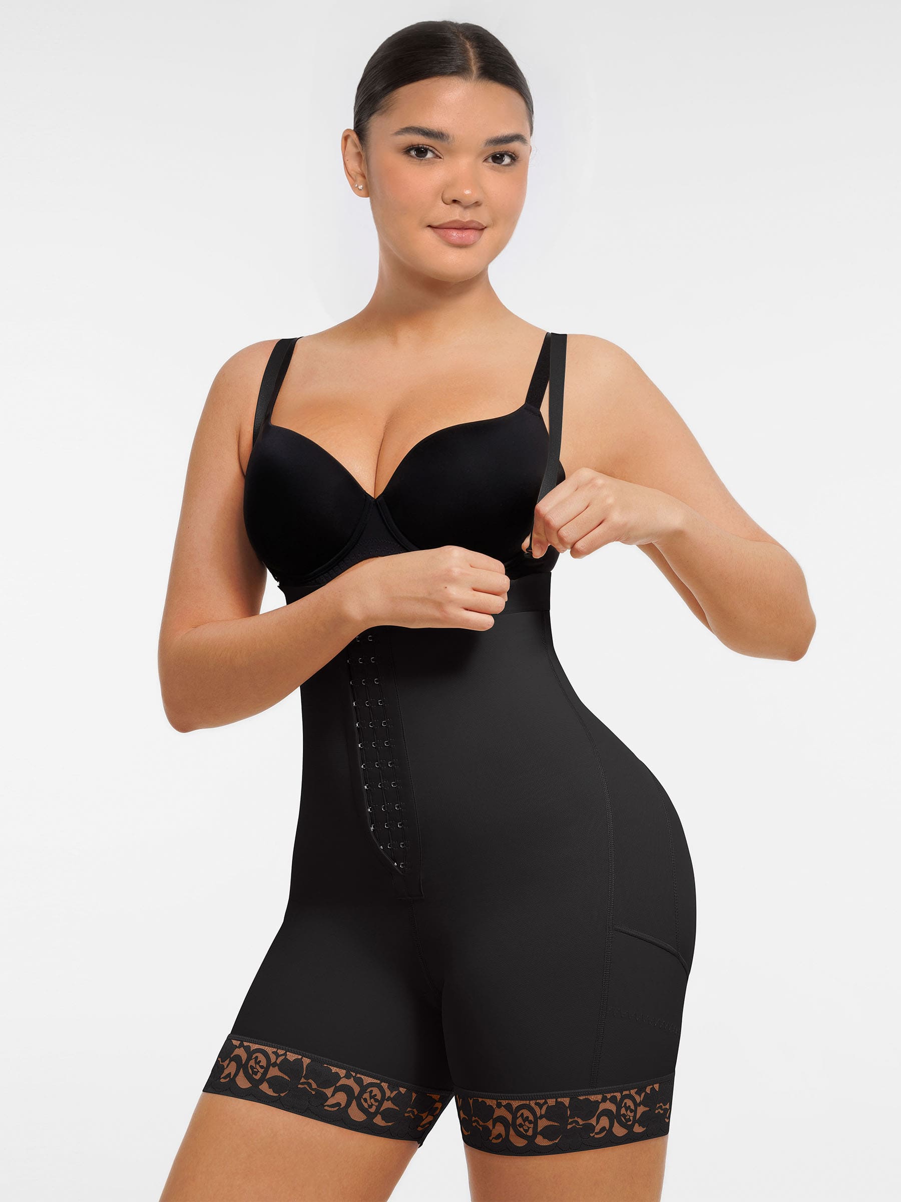 MyCurve Butt Lifting Body Shaper with Zip Crotch Smooth Tummy Control