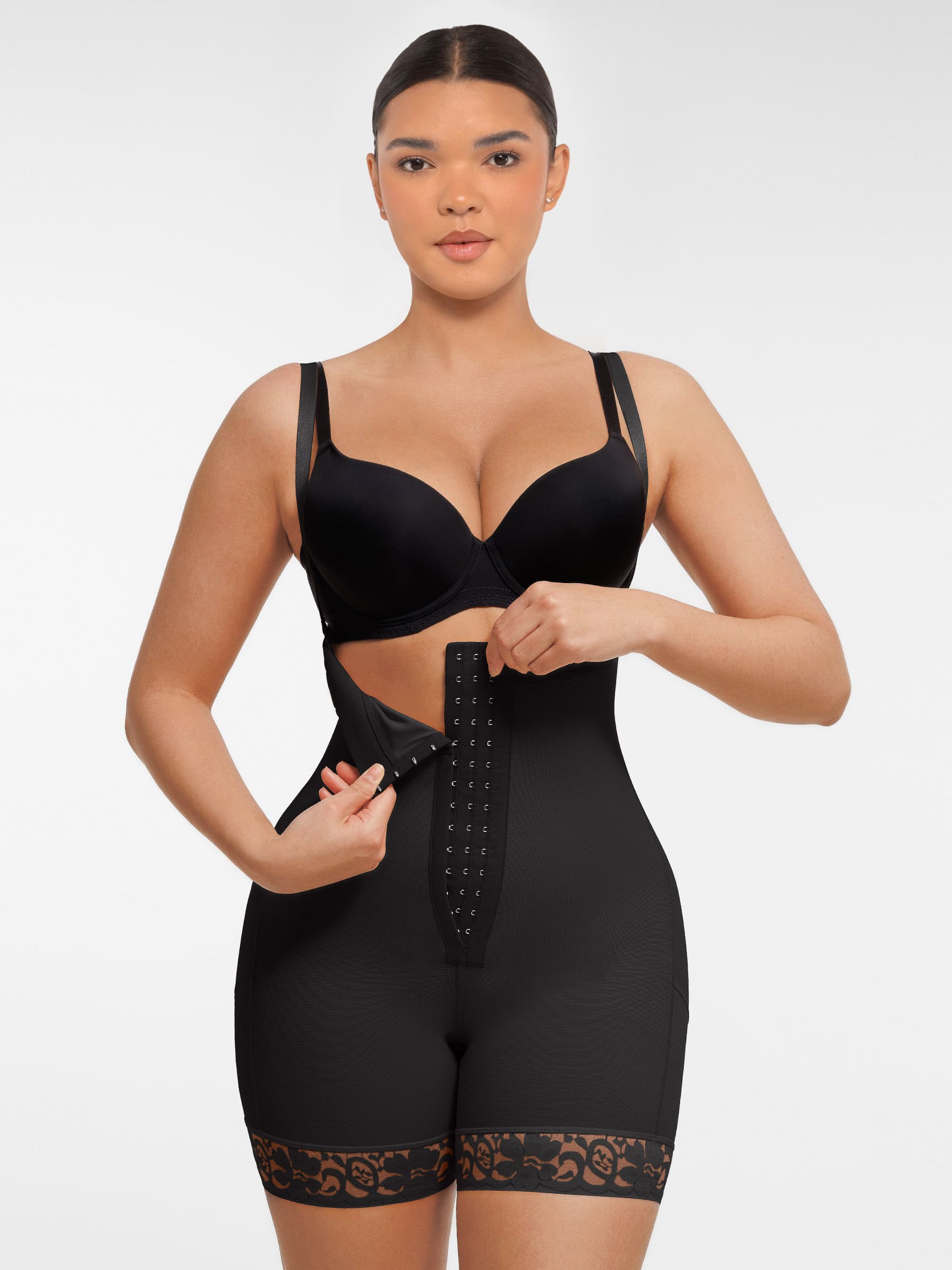 MyCurve Butt Lifting Body Shaper with Zip Crotch Smooth Tummy Control
