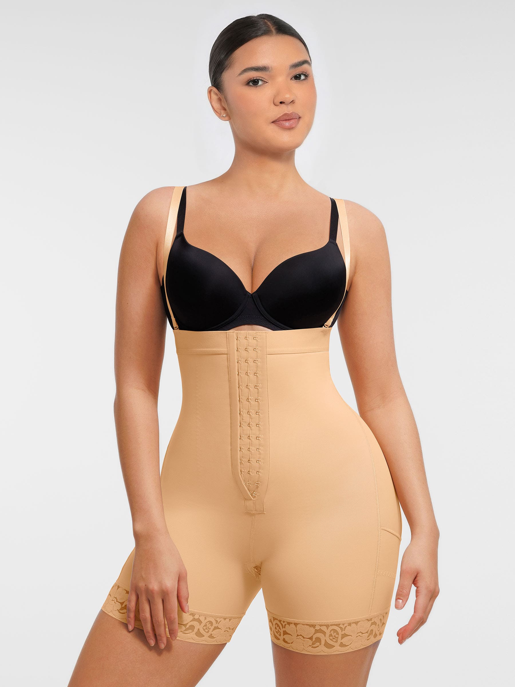 MyCurve Butt Lifting Body Shaper with Zip Crotch Smooth Tummy Control
