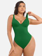 MyCurve Deep V Neck Tummy Control Shapewear Bodysuit