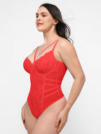 Body moldeador tipo tanga de encaje suave MyCurve