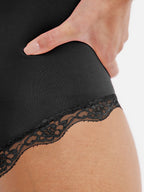 MyCurve Lace Tight-Fit Seamless Thong Shapewear Bodysuit