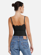 MyCurve Lace Tight-Fit Seamless Thong Shapewear Bodysuit