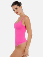 MyCurve Lace Tight-Fit Seamless Thong Shapewear Bodysuit